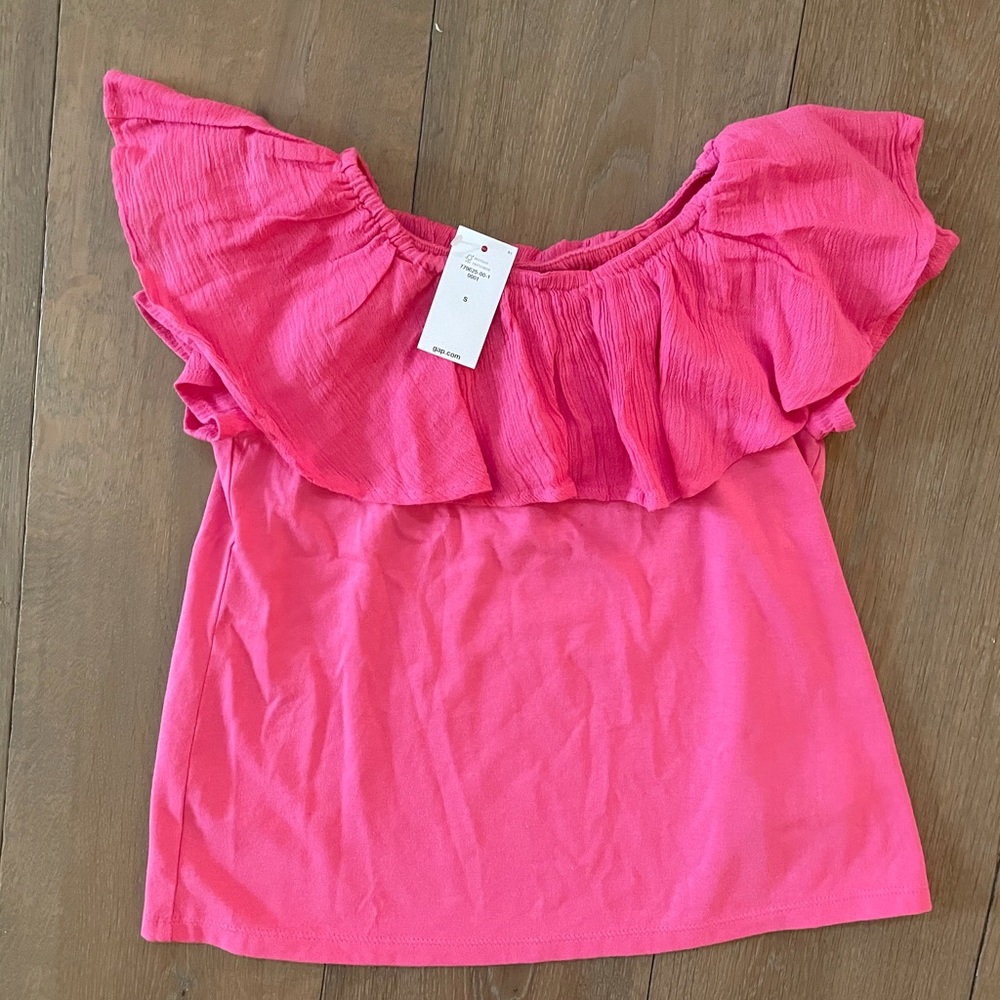 Hot Pink Ruffle Shirt